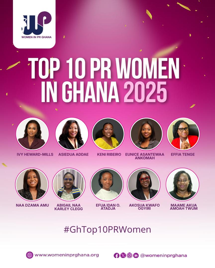 Women in PR Ghana Unveils Top 10 PR Women for 2025