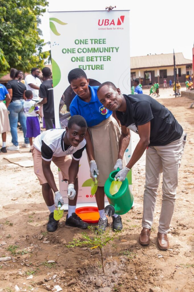 UBA and Teshie North Cluster of Schools Environmental Club Champion Sustainability Through Tree Planting Initiative