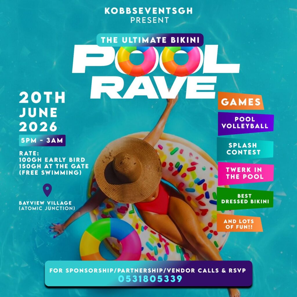 Kobbs Events Ghana Set to Host The Ultimate Bikini Pool Rave in Accra on June 20