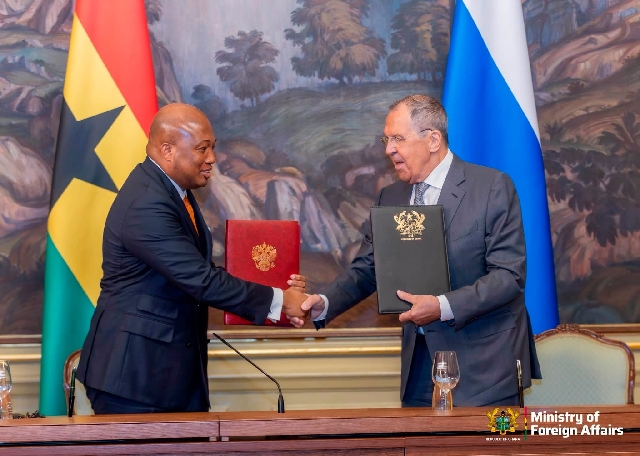 Ghana, Russia Seal Historic Visa Waiver Deal After 68 Years of Diplomatic Ties