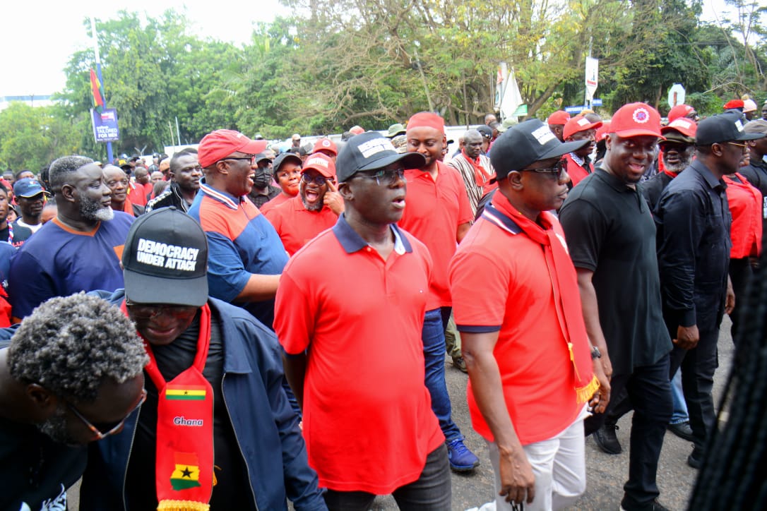 NPP Stages “Democracy Under Attack” Protest in Accra