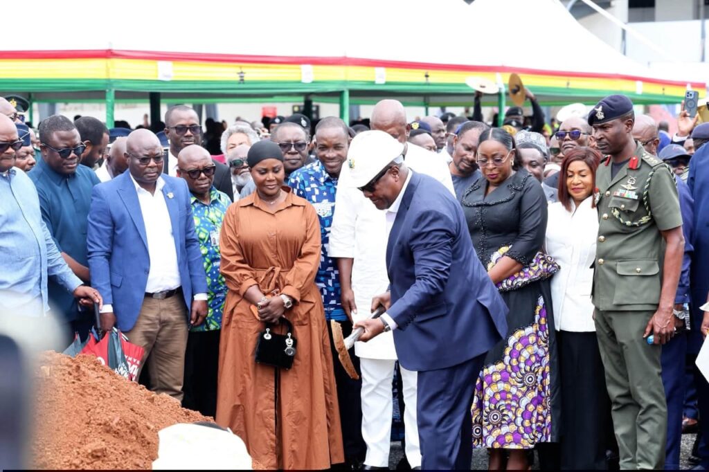 Mahama cuts sod for new 2,000-capacity car park at Accra Airport