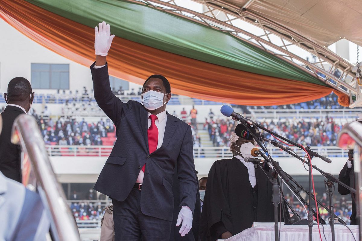 Zambian president calls for calm as election results remain pending