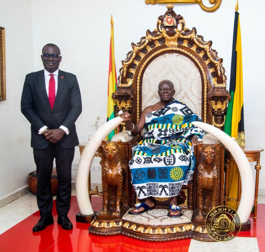 UBA Ghana Pays Courtesy Call on Asantehene, Seeks Royal Blessing for New Leadership