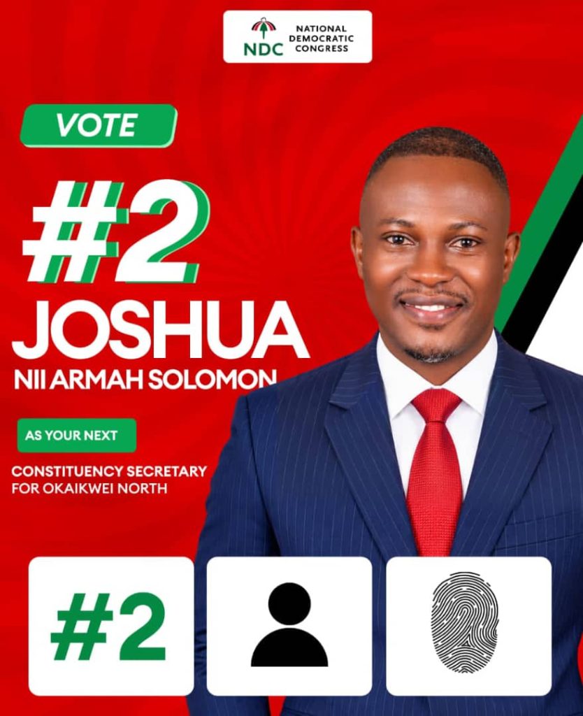 Joshua Nii Armah Solomon Files Nomination for Okaikwei North Constituency Secretary