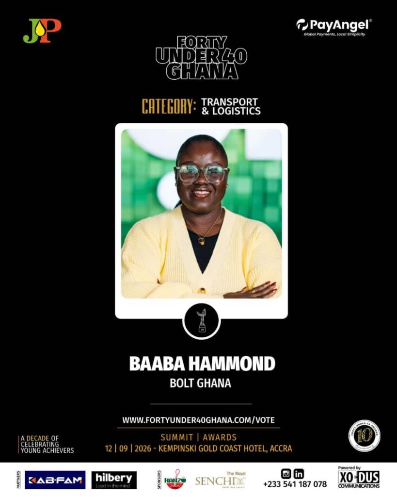 Bolt for Business’ Baaba Hammond Earns Forty Under 40 Recognition