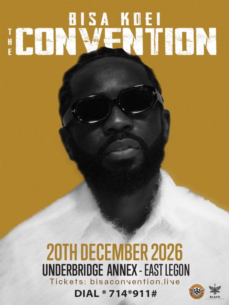 Bisa Kdei’s “The Convention” to Take Place in Accra – East Legon on December 20th, 2026