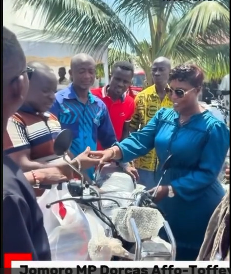 Jomoro: MP donates motorcycles to improve grassroots mobilisation
